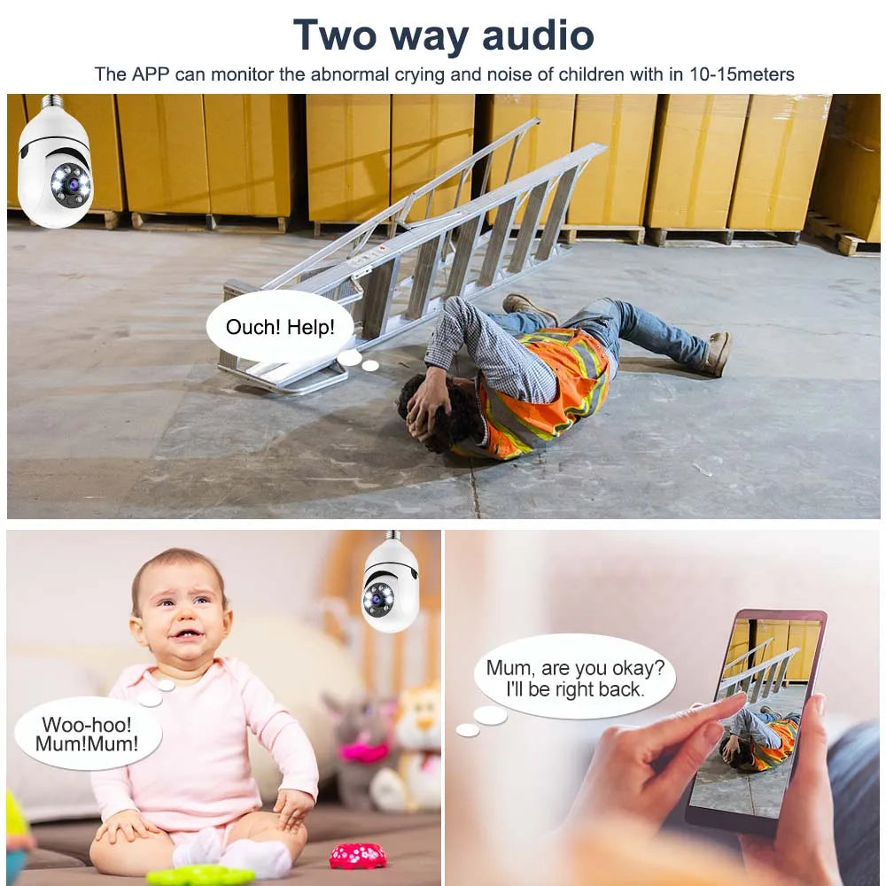 Câmera WI-FI SPY 360 Lâmpada