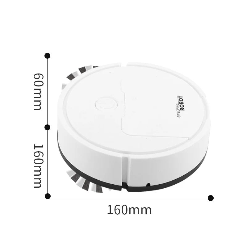 Mini Aspirador Doméstico, Robô Varrendo Inteligente,  Sucção e Mop, 3 em 1