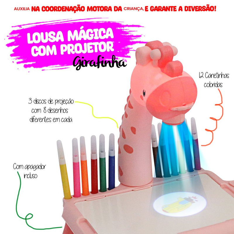 Mesinha Mágica Com Projetor Para seu filho Desenhar