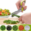 Tesoura para Picar Alimentos - 5 Lâminas